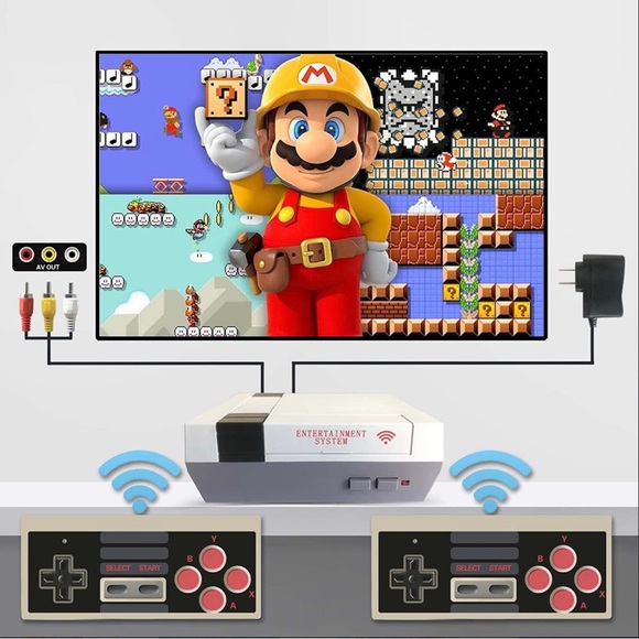 New - Wireless Classic Retro Handheld Game Console with 620 Built-in Games - Picture 1 of 15